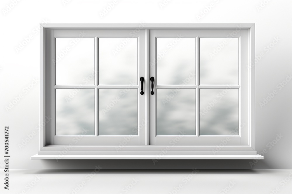 Upvc Mesh Window on white background. Upvc Mesh Window on white background.
