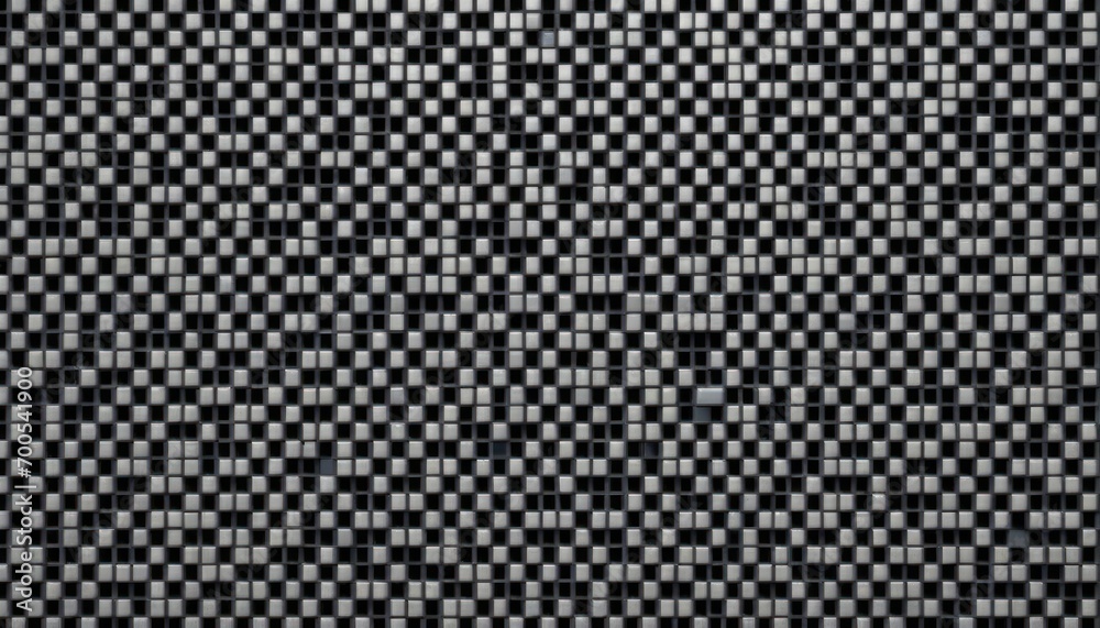  a close up of a black and white checkered wallpaper with a pattern of small squares in the center of the image and a black and white stripe across the middle of the top of the image.