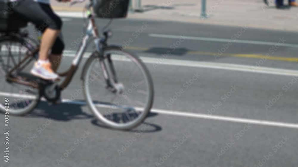Blurred Bokeh Bike Parade in Los Angeles in 4k slow motion 60fps Blurred Bokeh Bike Parade in Los Angeles in 4k slow motion 60fps