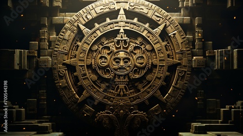 the Mayan concept of time, featuring their calendar systems and timekeeping. photo