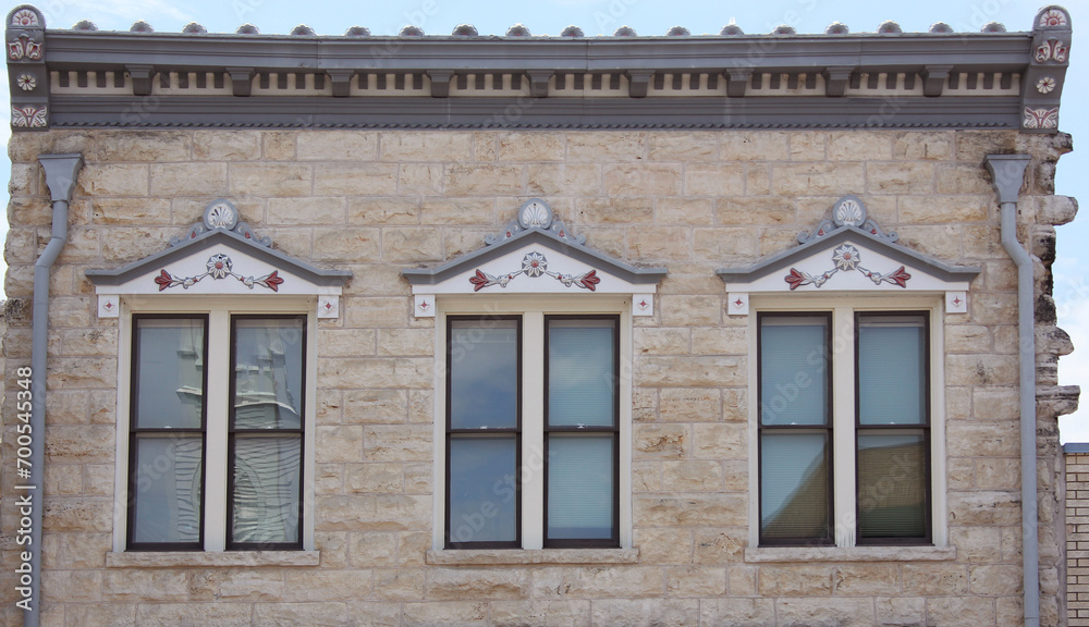 Historic Building Detail in Downtown Georgetown Texas