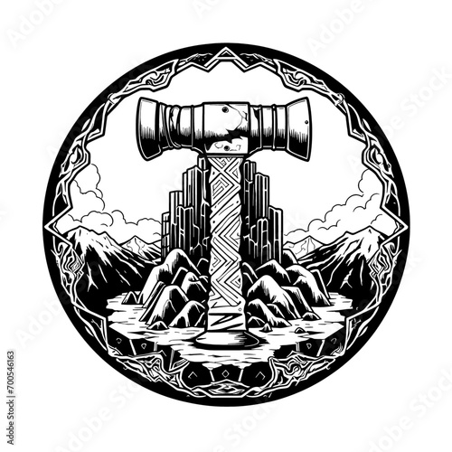 Forgeborn Kin: Immerse Your Dungeons & Dragons World in Dwarven Resilience with a Stalwart Dwarf Race Insignia - Unearth the Depths of Fantasy Solidity