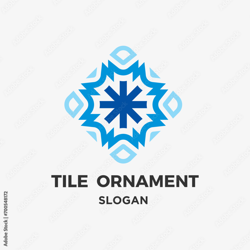 Tile ornament vector design Tile ornament vector design