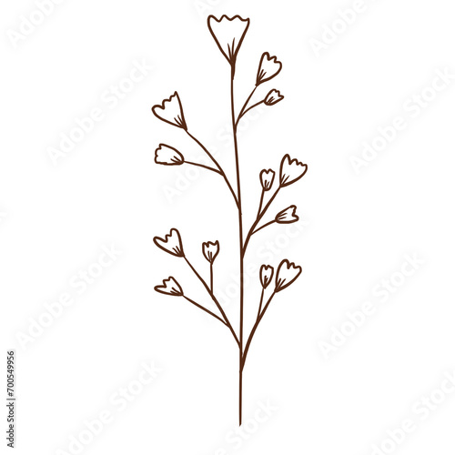 doodle leaves decoration