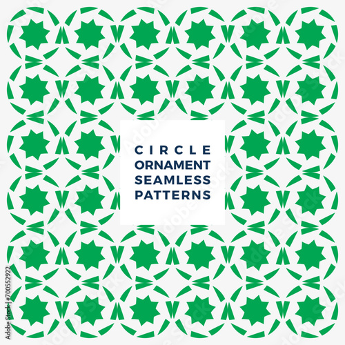 pattern with green flowers