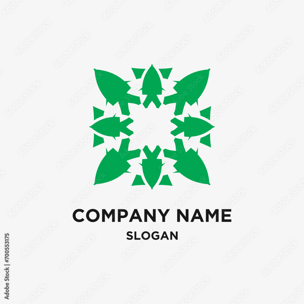 Abstract leaf vectore nature logo Abstract leaf vectore nature logo