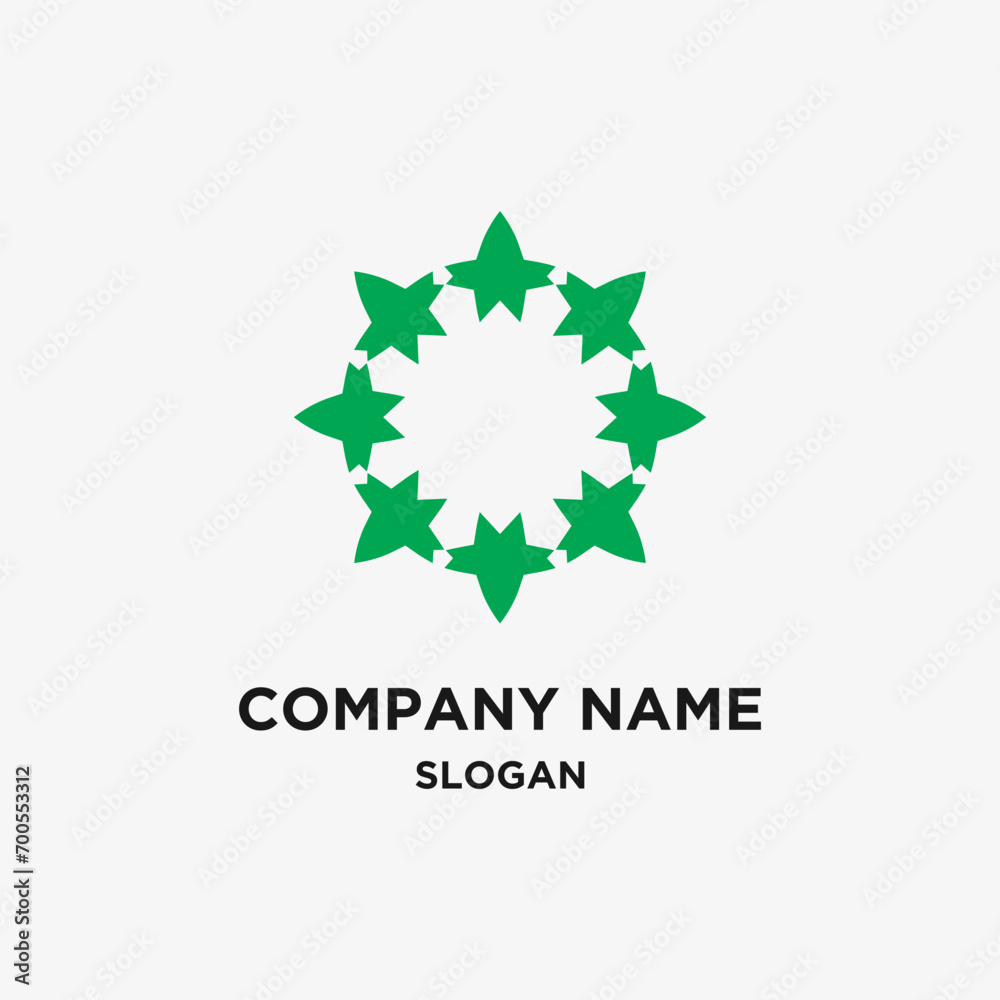 Obraz premium abstract flower logo design