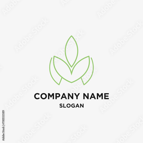 Logo company name vector
