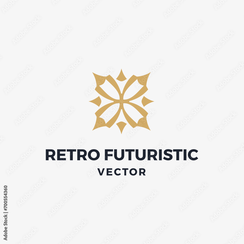 Abstract beautiful retro futuristic vector Abstract beautiful retro futuristic vector