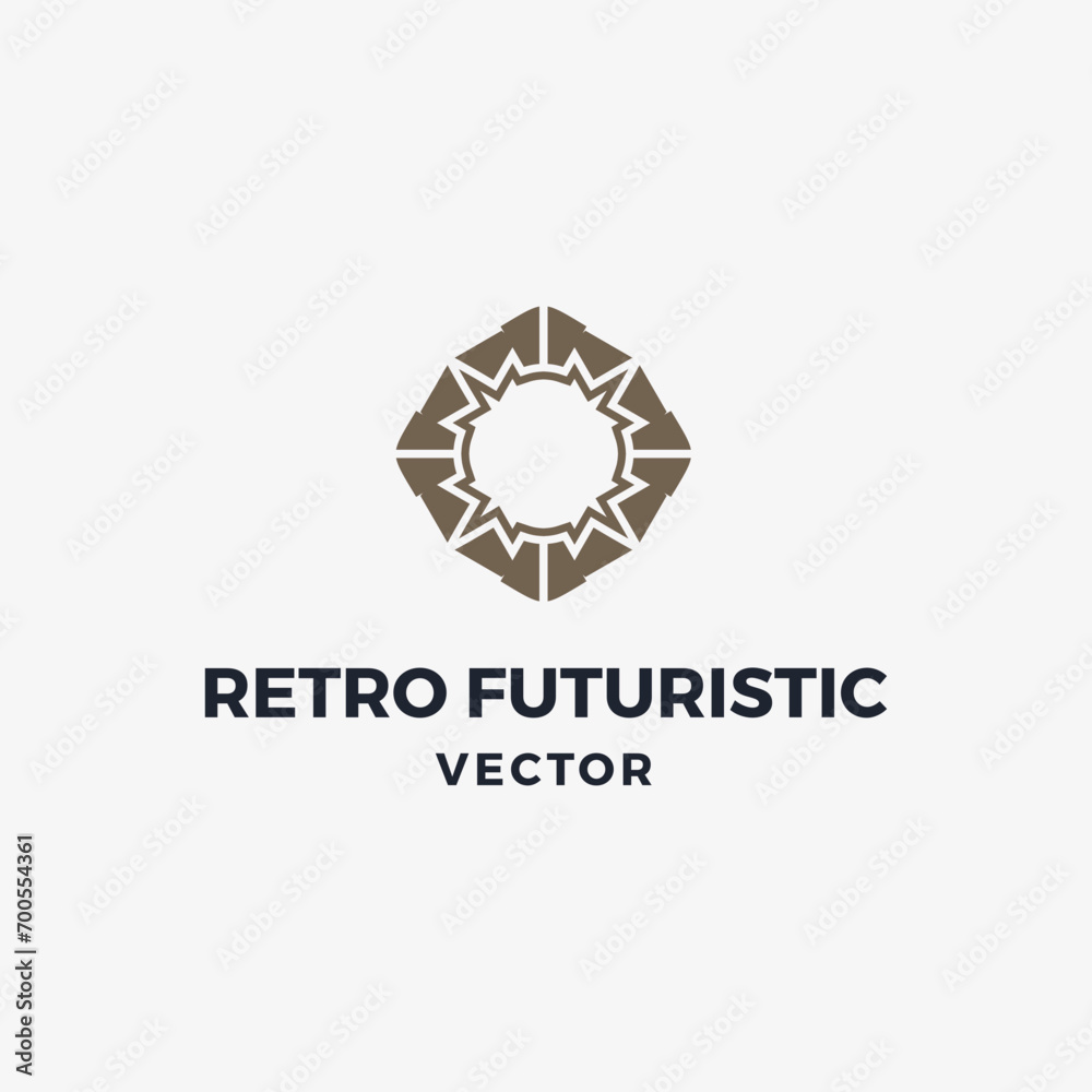 Abstract beautiful retro futuristic vector Abstract beautiful retro futuristic vector
