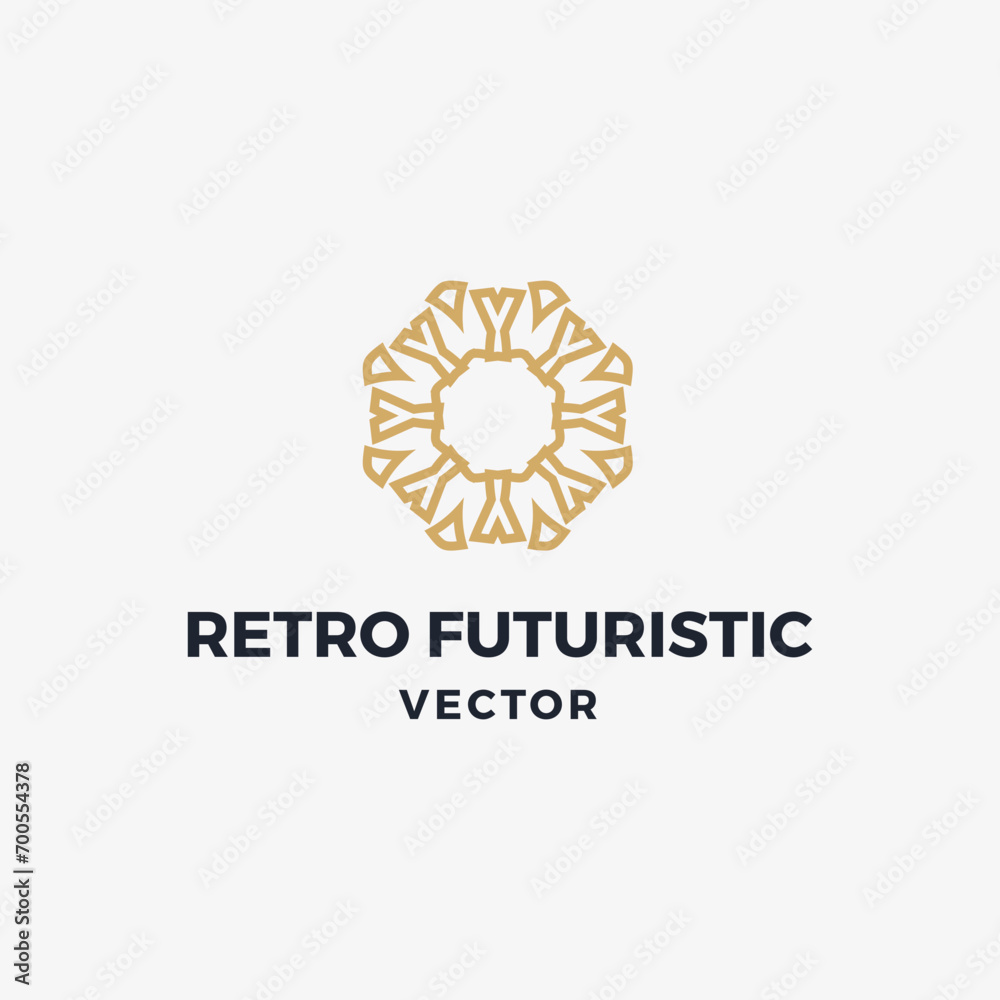 Abstract beautiful retro futuristic vector Abstract beautiful retro futuristic vector