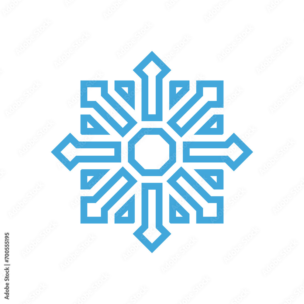 Abstract logo vector blue colour