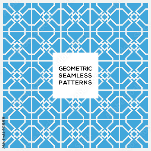 Decoration geometric seamless pattern