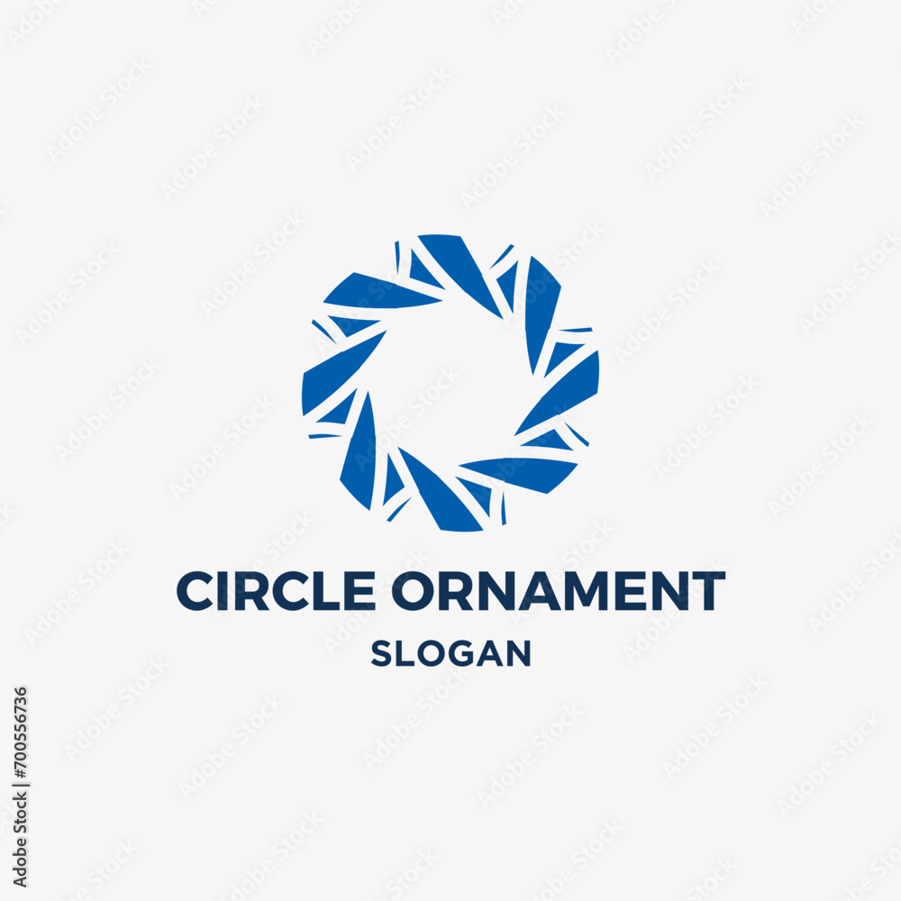 Logo vector circle sign decoration stylish branding creativity round concept
