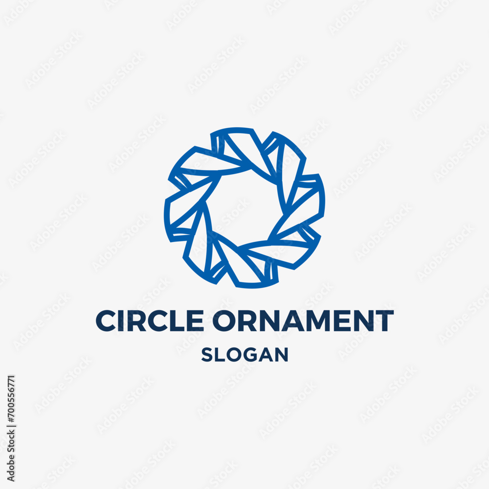 Fototapeta premium Circle ornament logo vector design