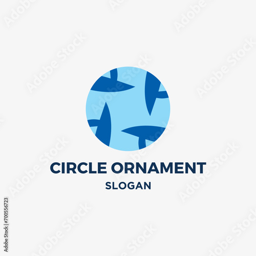 Logo vector circle sign decoration stylish branding creativity round concept