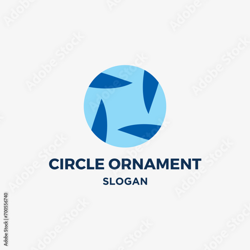 Logo vector circle sign decoration stylish branding creativity round concept