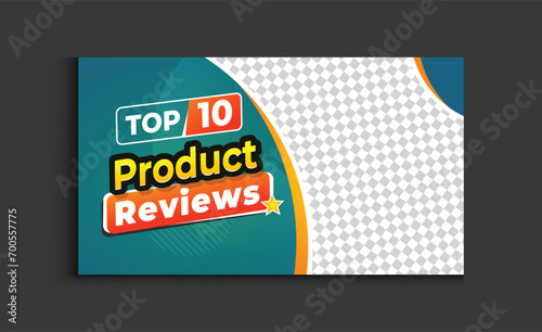 online business youtube thumbnail template design product review video thumbnail cover