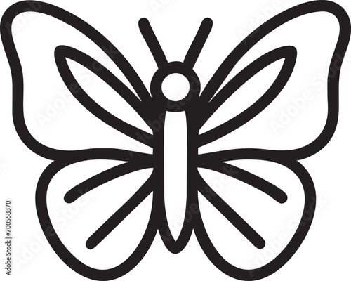 simple butterfly coloring page design a black and white coloring page featuring a cute squirrel face the lines should be clear and bold, perfect for coloring with pencils