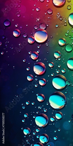 The abstraction of sparkling drops of rain, creating the impression of moisture