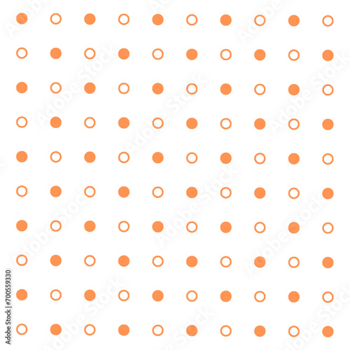 Orange Polka Dot Background