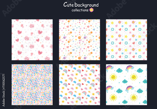 set of four backgrounds