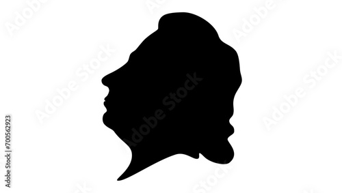 Emmanuel Joseph Sieyes, black isolated silhouette photo