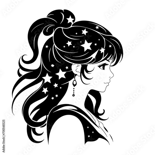 Anime Zodiac Purity: Transform Your Space with Virgo's Celestial Serenity - Immerse in Earthly Elegance and Radiate Grace through Captivating Anime Art