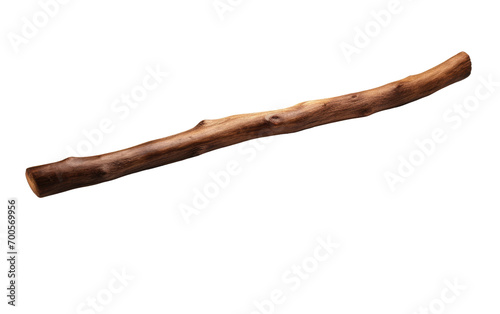 Brown Stick, Crafted by Nature's Artisan on White or PNG Transparent Background