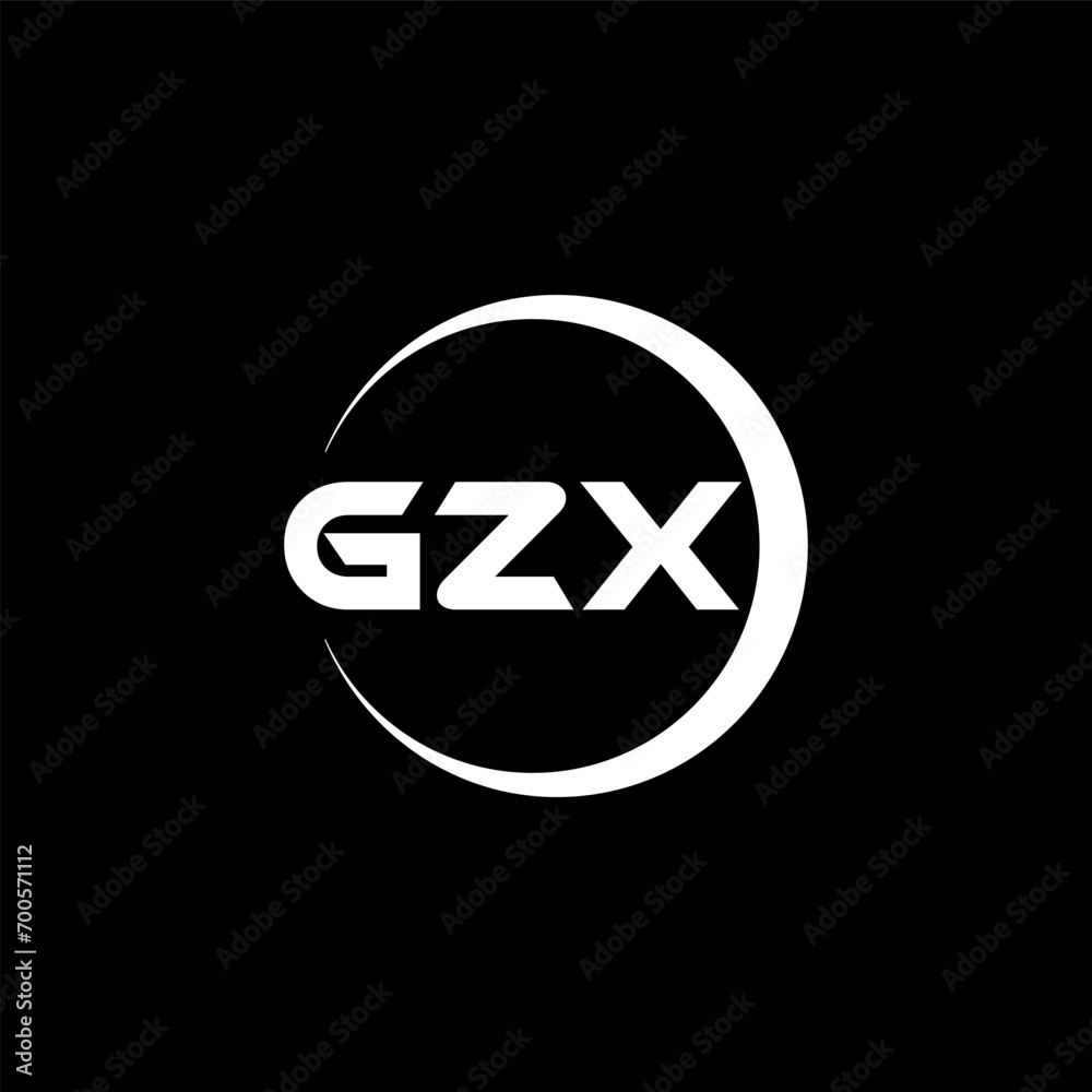 GZX letter logo design with black background in illustrator, cube logo, vector logo, modern alphabet font overlap style. calligraphy designs for logo, Poster, Invitation, etc. GZX letter logo design with black background in illustrator, cube logo, vector logo, modern alphabet font overlap style. calligraphy designs for logo, Poster, Invitation, etc.