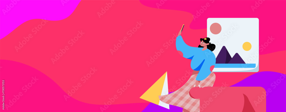 Virtual characters social communication concept business flat vector hand drawn illustration
Virtual characters social communication concept business flat vector hand drawn illustration