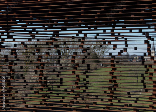 Detail of the See-through Church in Borgloon, Belgium photo