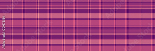 No people texture seamless pattern, celebrate check plaid background. Overlayed fabric tartan textile vector in plum and red colors.