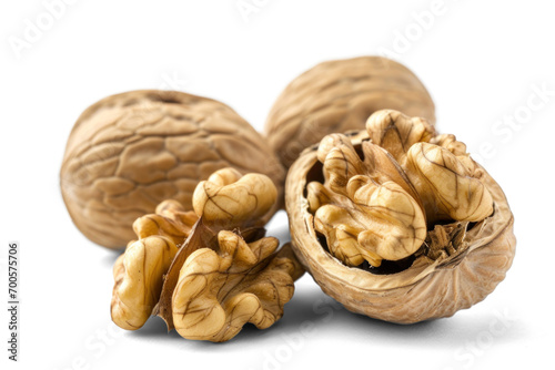 Unic Walnuts Isolated on Clear Background