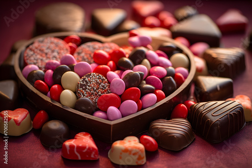 heart shaped chocolates
