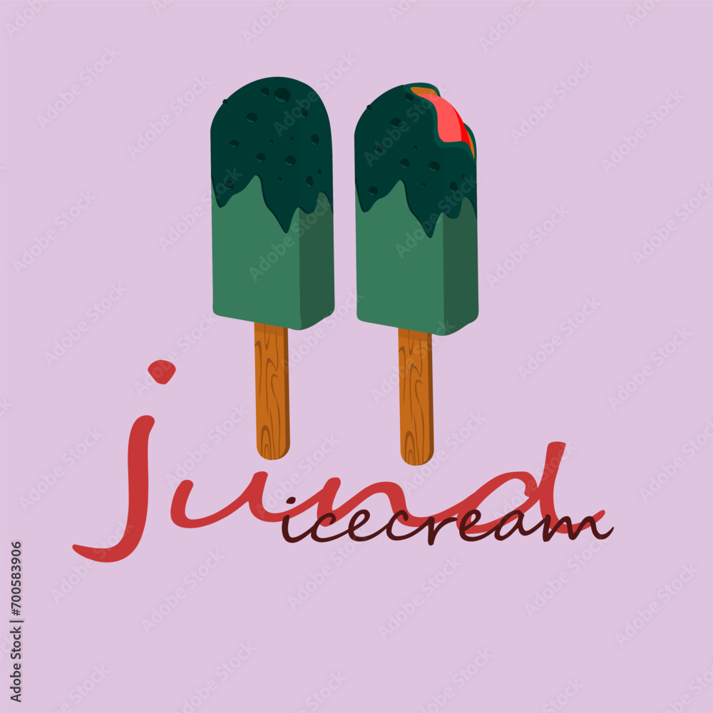 duo ice cream illustrations with color combinations duo ice cream illustrations with color combinations