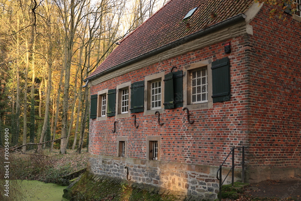 Blick auf Kloster Dinklage im Herbst