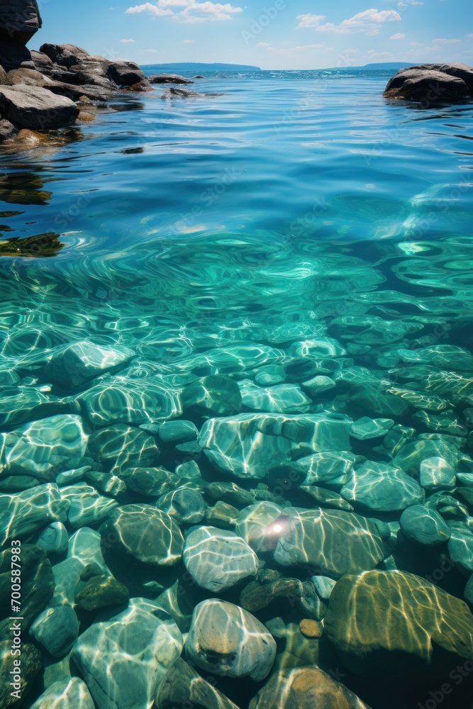 A small hidden cove next to the blue Mediterranean . A small hidden cove next to the blue Mediterranean .