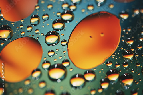 A close-up look at the mesmerizing patterns formed by water droplets on glass.