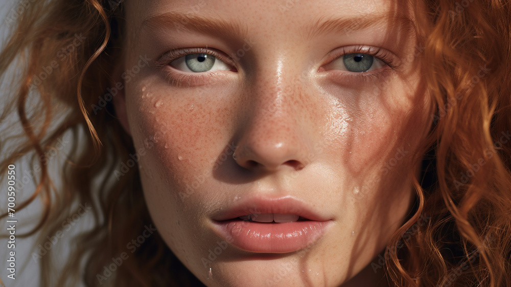 A beautiful girl standing in natural light. cosmetics photo, beauty industry advertising photo. A beautiful girl standing in natural light. cosmetics photo, beauty industry advertising photo.