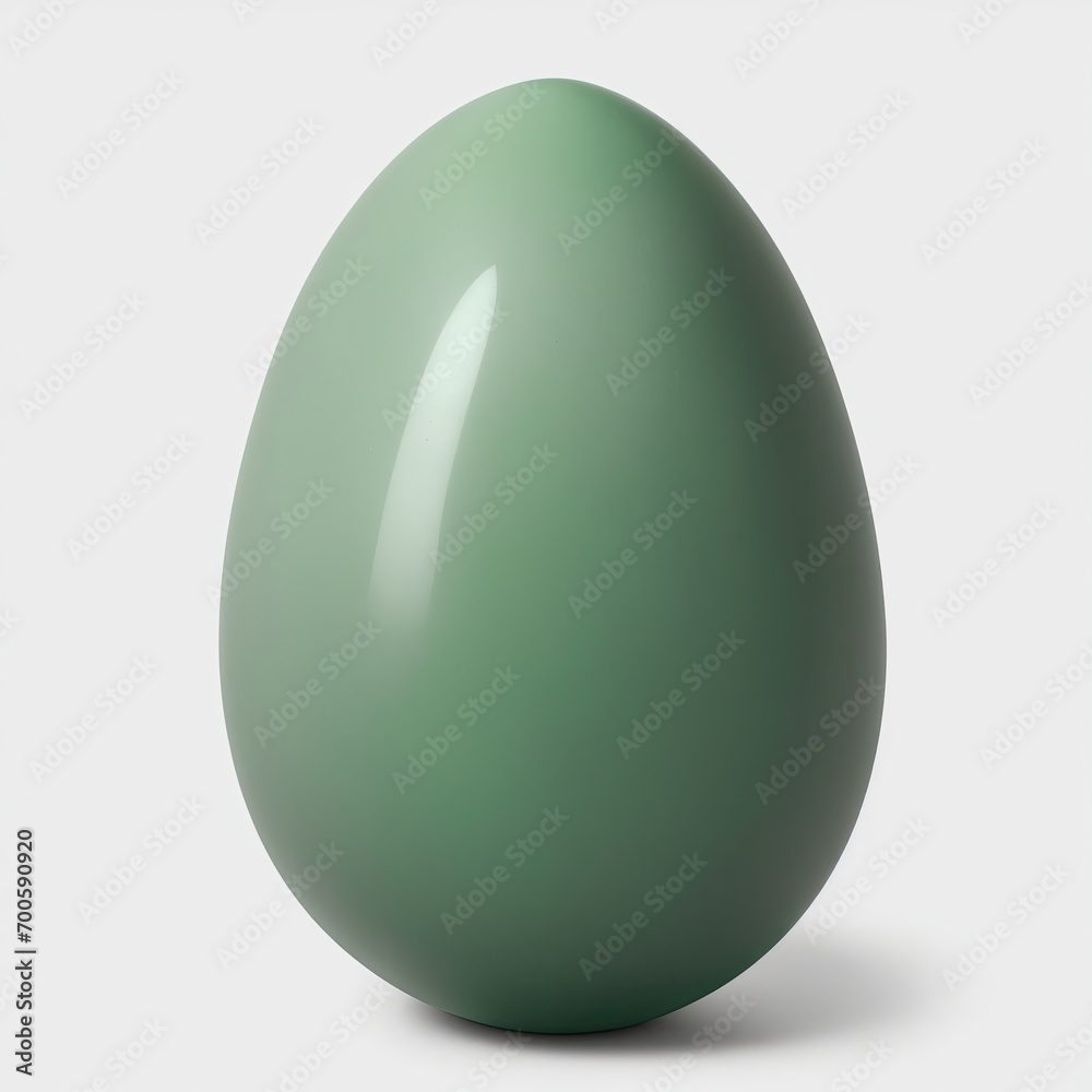 Jade stone Egg shape on white background Jade stone Egg shape on white background