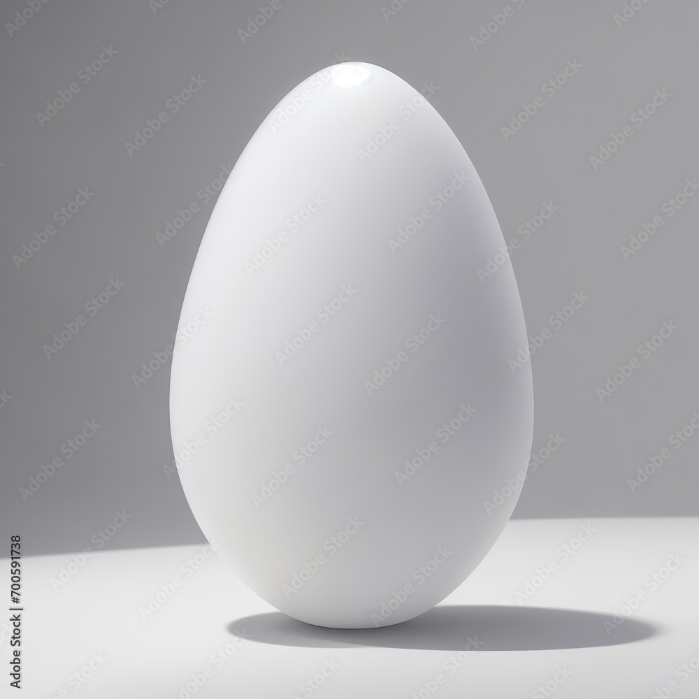 Quartz stone Egg shape on white background Quartz stone Egg shape on white background