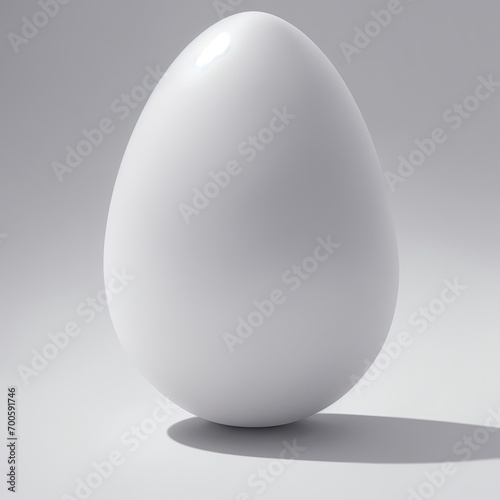 Quartz stone Egg shape on white background
