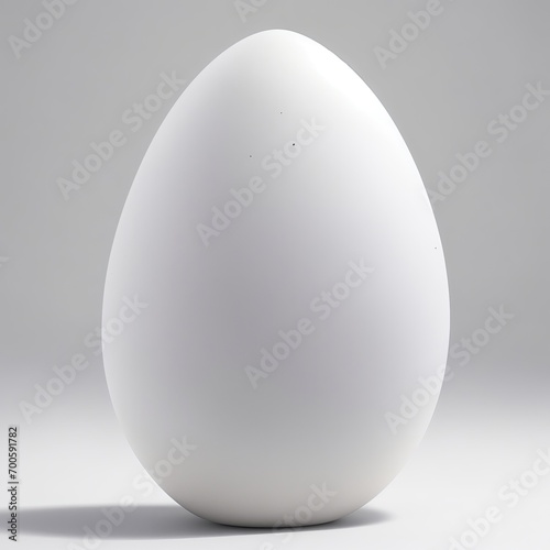 Quartz stone Egg shape on white background photo