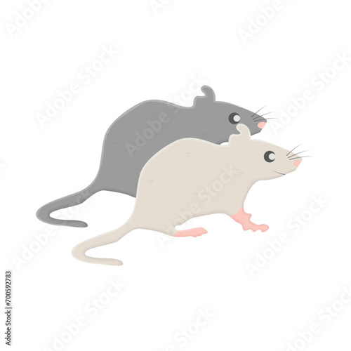 two mice illustration
