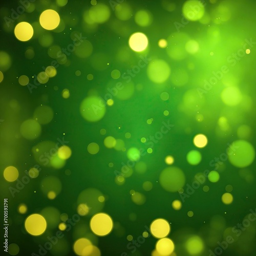 Green and Gold Abstract bokeh background
