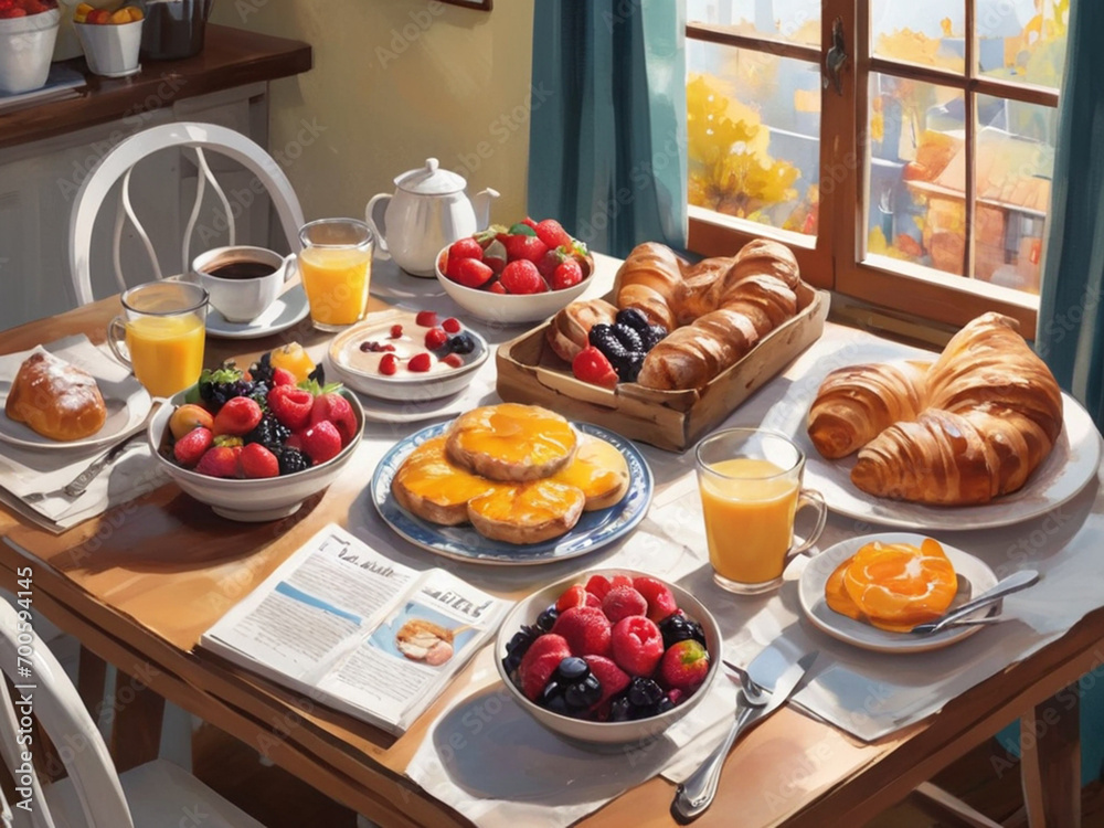 a mouth-watering breakfast a mouth-watering breakfast