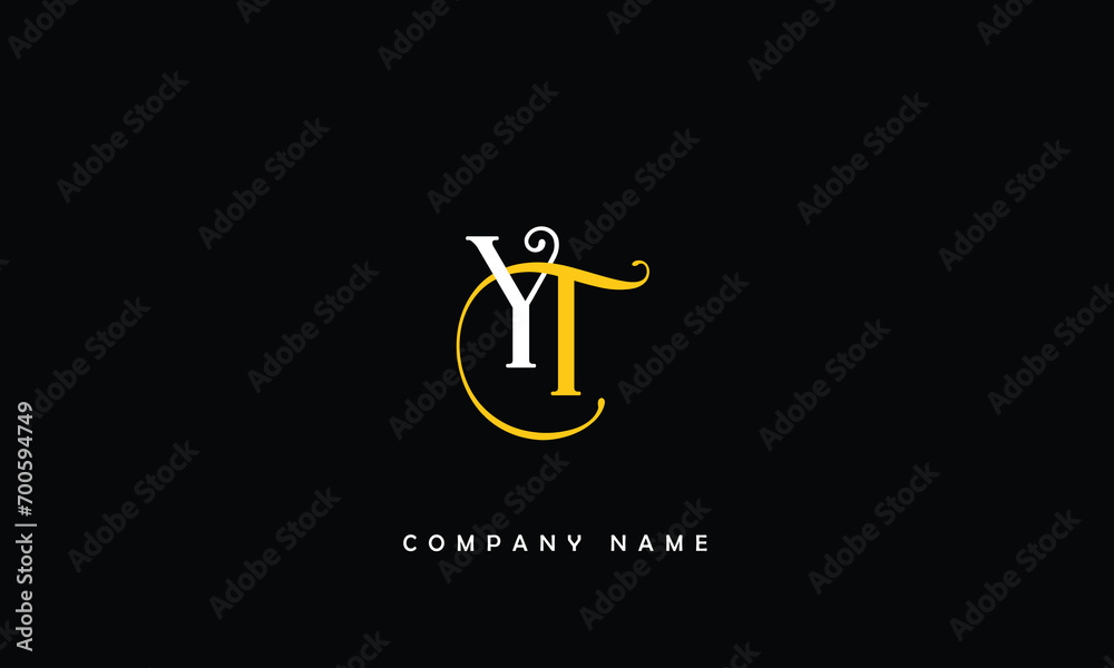 YT, TY, Y, T Abstract Letters Logo Monogram YT, TY, Y, T Abstract Letters Logo Monogram