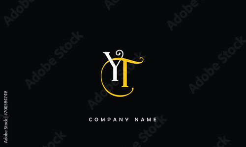 YT, TY, Y, T Abstract Letters Logo Monogram