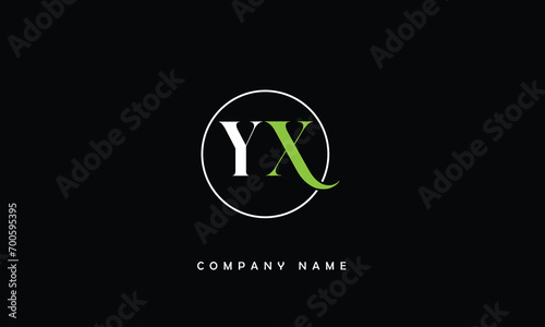 YX, XY, Y, X Abstract Letters Logo Monogram